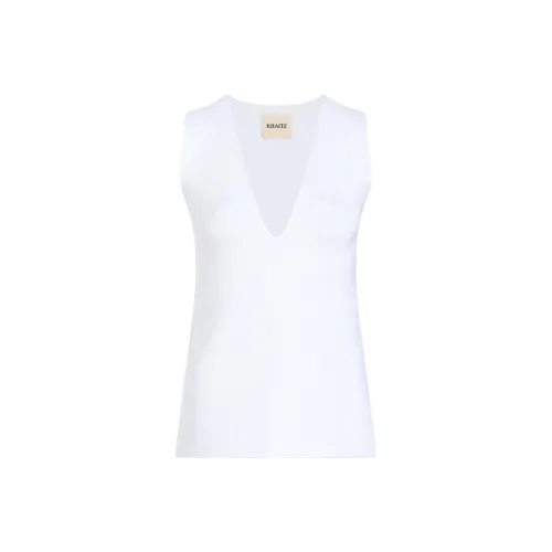 KHAITE FW24 Heidi Топ Жилет Женские Глазурь Глазурь Цвет