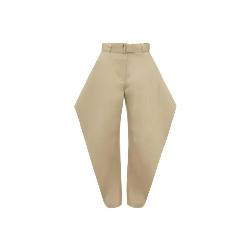 JW Anderson Хаки Женские Повседневные Брюки