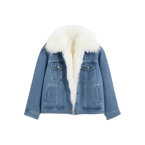 BEBE Джинсовый синий Женские джинсовые куртки