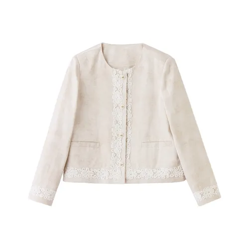 Aoaifu Весенний Осенний Бизнес Костюм Унисекс Бежевый Абрикос