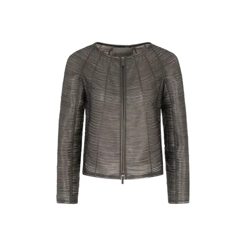 AMANI Кожа Куртка Женская Коричневая