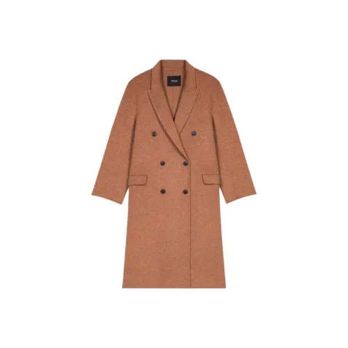 Maje Коричневое Женское Пальто