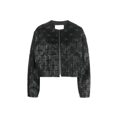 ISABEL MARANT Черные Женские Кожаные Куртки