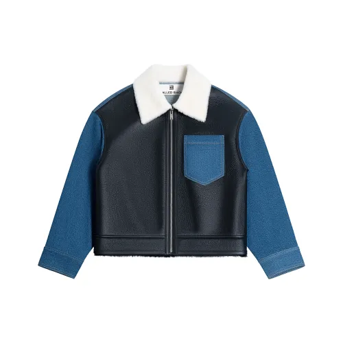 CALLED BACK Кожа Куртка Женская Синяя