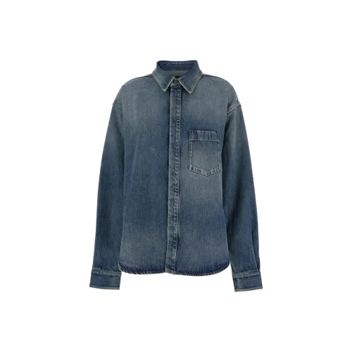 Balenciaga SS25 Denim Jacket Women's Blue