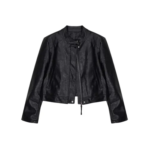 Комбо Женские Кожаные Куртки