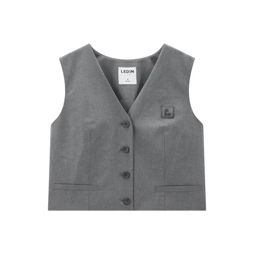 LEDIN Оловянно-серый Женские Жилеты