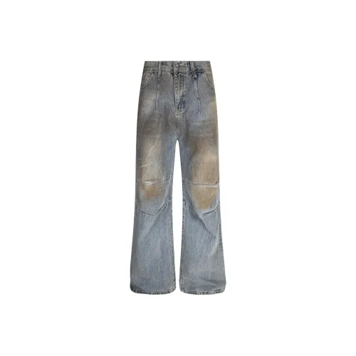YINLEI Blue Men's Jeans YINLEI Синий Мужские Джинсы