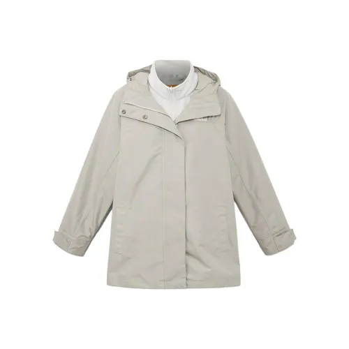 Timberland Поход Водонепроницаемый и Дышащий Ветровка Женский Светло-Серый