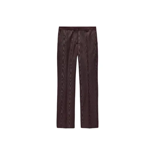 ZARA ZW Series Повседневные брюки Женские Темно-красный цвет