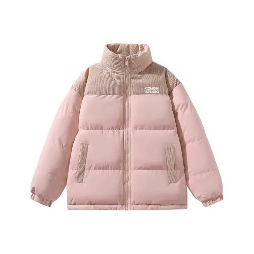 COMGM Хлопковый пуховик унисекс розовый