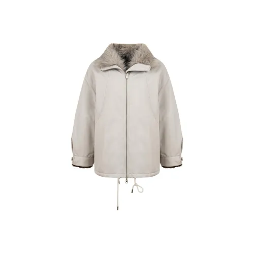 Omont PARKA Куртка Женская Бежевая Серый Белый