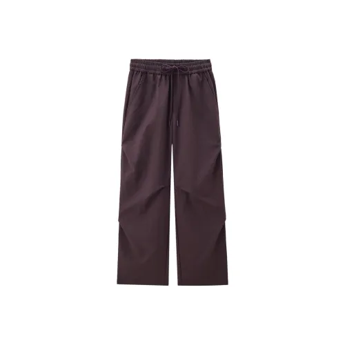 Giordano Повседневные брюки Женские Deep Баклажан Фиолетовый