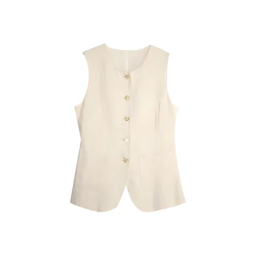 HERLAND Белый Женские Жилеты