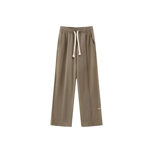 CHUU Повседневные брюки Женские Горчично-зеленый