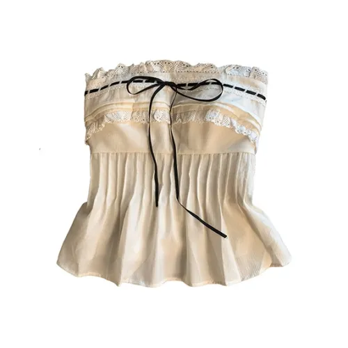 SECFLY OFFICIAL Без бретелек Топ Женский Абрикос