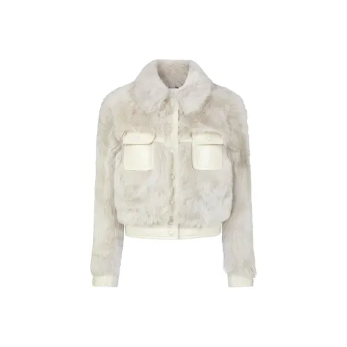 TOM FORD FW24 Мех Женский Серый Каменный