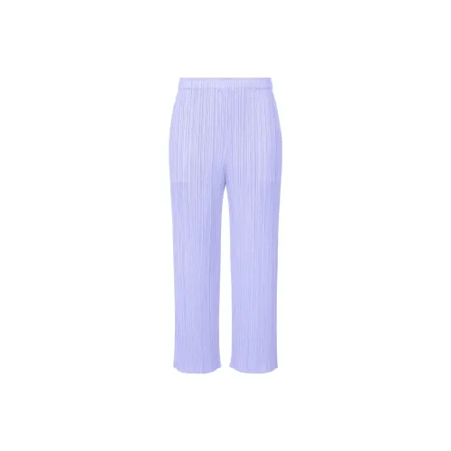 PLEATS PLEASE ISSEY MIYAKE Фиолетовые Женские Повседневные Брюки