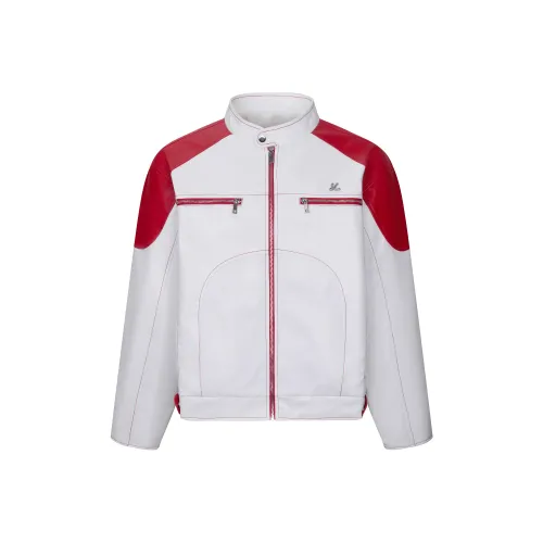 Y2NG Кожа Куртка Унисекс Белый