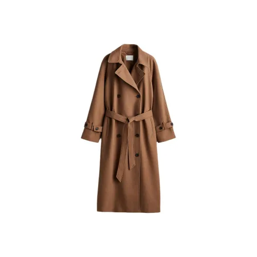 H&M Темно-бежевый женский тренч