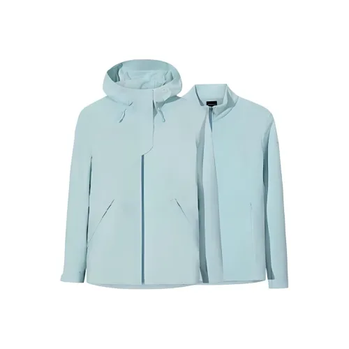 Anta Водонепроницаемый Ветрозащитный и Дышащий Ветровка Женская Изумрудно-Синий
