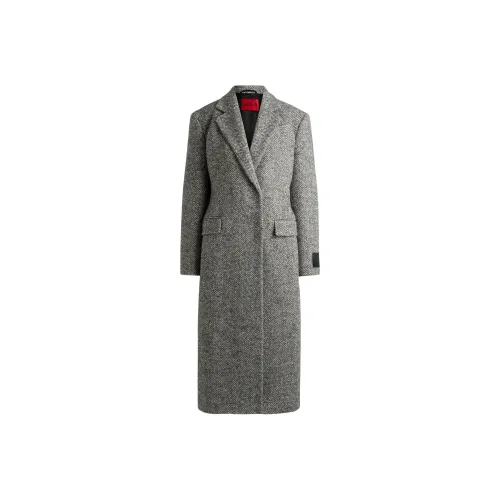 HUGO BOSS Серое Женское Пальто
