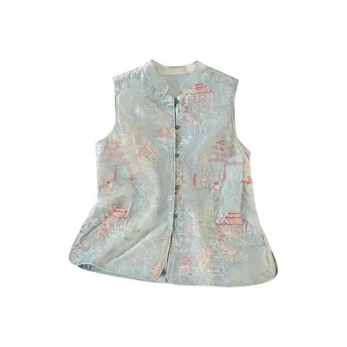 Cypress House Жилет Женский Циановый