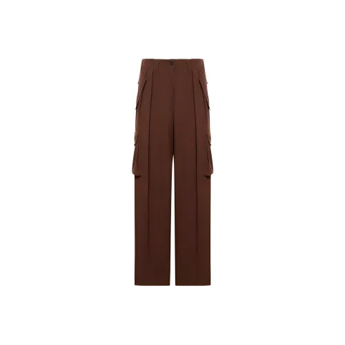 DRIES VAN NOTEN Коричневые Женские Повседневные Брюки