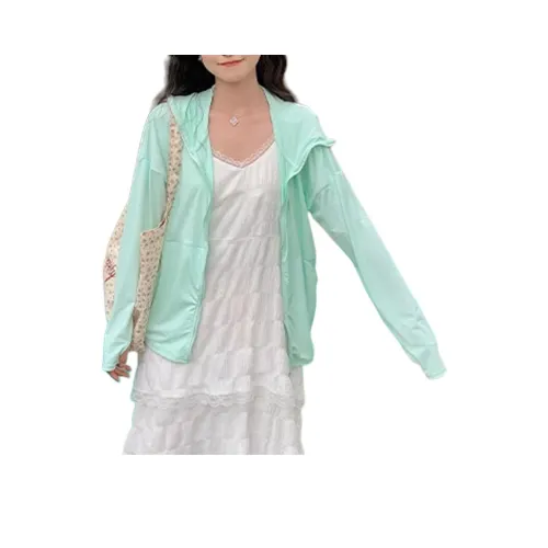 ZXZA Одежда с защитой от солнца Женская Мятно-зеленая