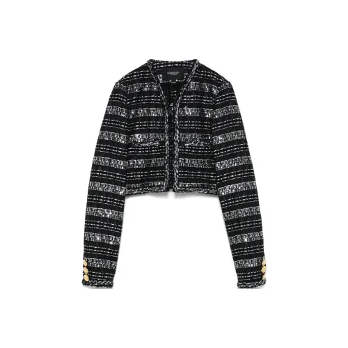 GIAMBATTISTA VALLI SS25 Cropped Coat Women's Black