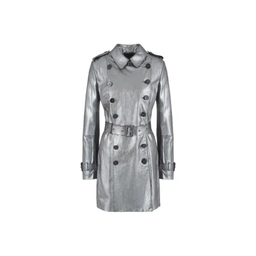 EMPORIO ARMANI Тренчкот Женский Серебряный