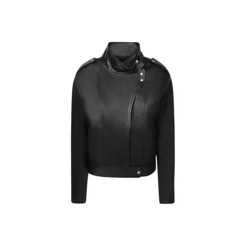Кожа IRO Куртка Женская Черная