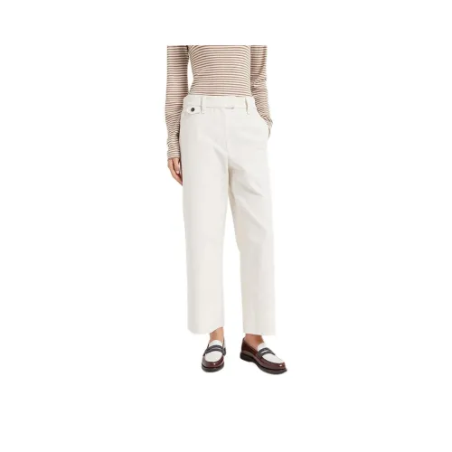 BRUNELLO CUCINELLI Повседневные брюки Женские Белые