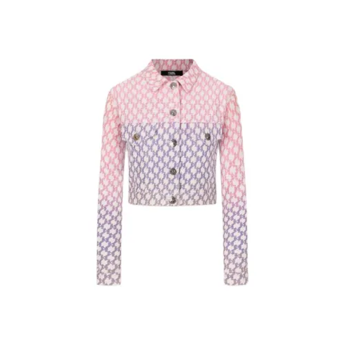 KARL LAGERFELD Denim Jacket Women's Purple