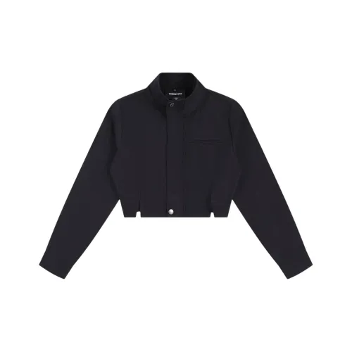 YJ1NGZYZJ Denim Jacket Women's Black