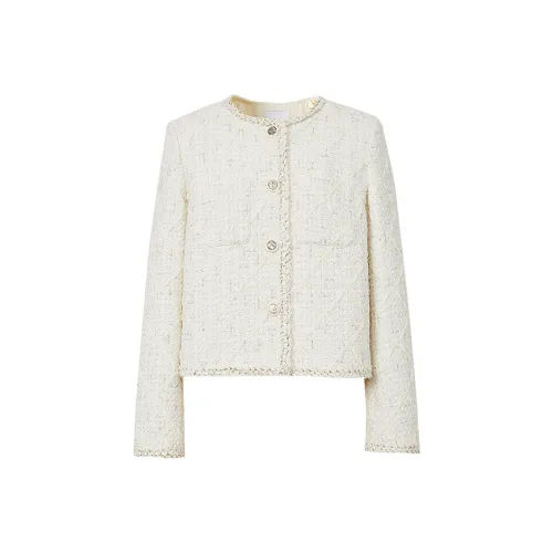 Hopeshow Cropped Coat Women's Ecru Хопешоу Укороченное Пальто Женское Экрю