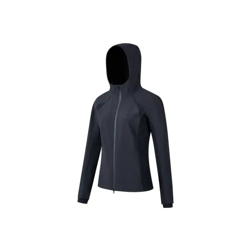 Saucony Водонепроницаемый и Ветрозащитный Ветровка Женские Черный