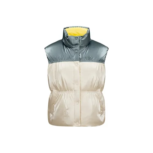 Skechers Mountain and Wild Outdoor Series Жилет Женские Яичный Белый Цвет