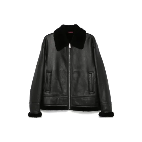 GUCCI FW24 Кожа Куртка Женская Черная