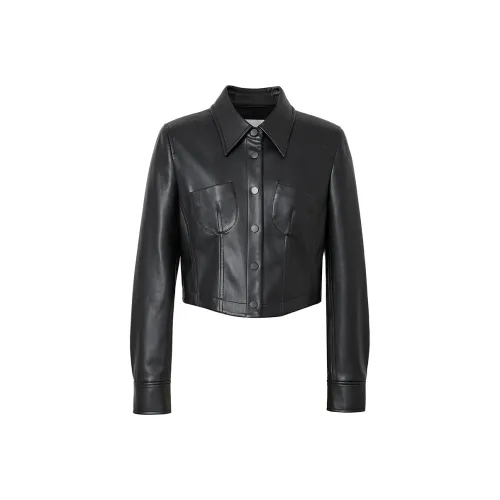 Hopeshow кожаная куртка женская