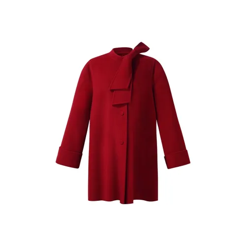 GOELIA Перечно-красное Женское Пальто
