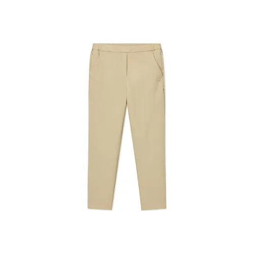 LACOSTE Повседневные брюки Женские Молочный кофейный