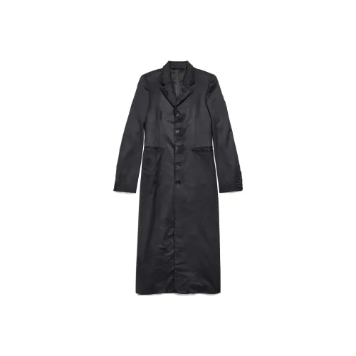 Balenciaga Пальто Slim Fit Женское Черное
