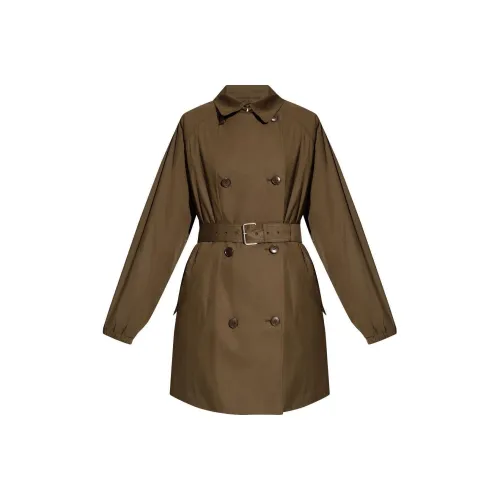ISABEL MARANT ETOILE FW24 Тренчкот Женский Хаки