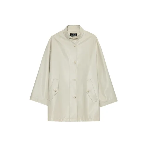 THE SEA LIFE Кожа Куртка Женская Белая Birch