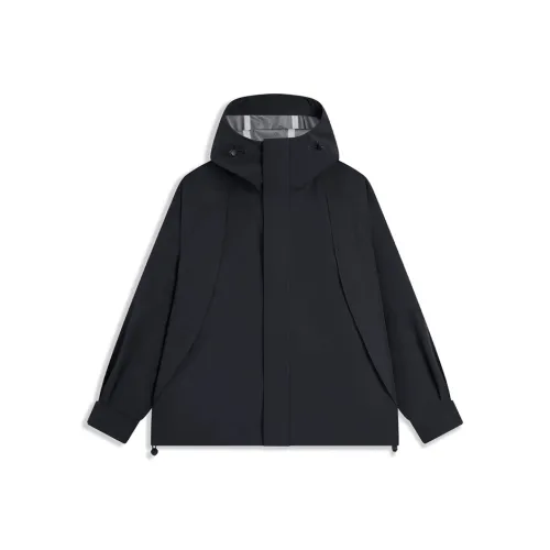 XTEP Панель Водонепроницаемая Ветрозащитная и Дышащая Ветровка Женская Глубокий Черный