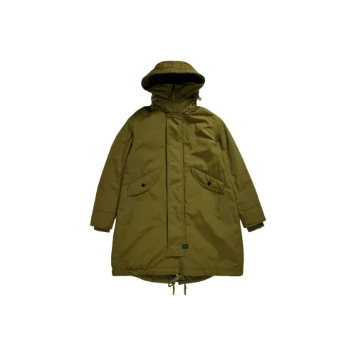 Г Звезда RAW Пуховая куртка Женская Темно-оливковая