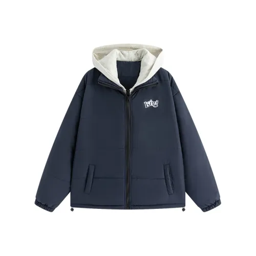 KING PRINCE Хлопковый пуховик женский темно-синий