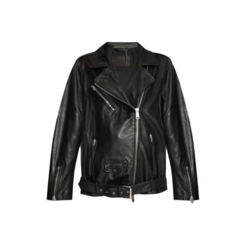 ALLSAINTS Кожа Куртка Женская Черная