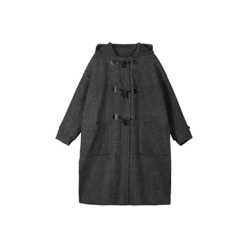 MTHE Вельвет Feel Пальто Женское Серое